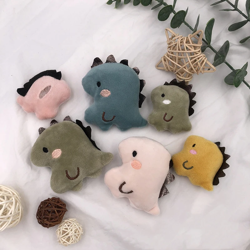 1pc Handsewn Cute Cartoon Dinosaur Stuffed Toy Fillable Catnip Cat Mint Cat Toy