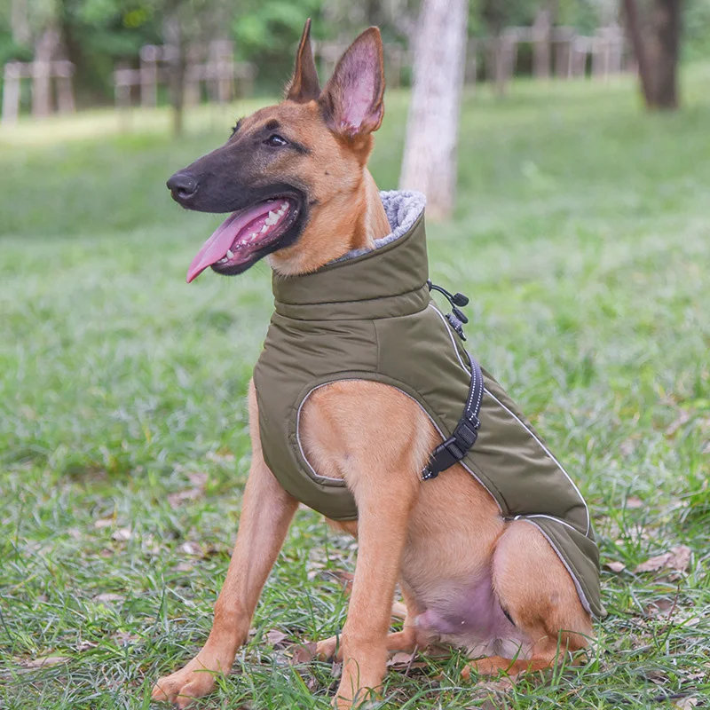 

2022 New Warm Winter Dog Clothes Pet Coat Sweater Water Proof Jacket Suit for Large Medium Dog Hoodie Vest for Chihuahua Bulldog