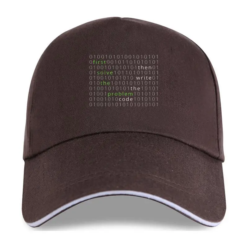 

new cap hat WordCloud First Solve the Problem Code Baseball Cap Program Hacker Problemmer IT Computer Camisa Tops Men Funny