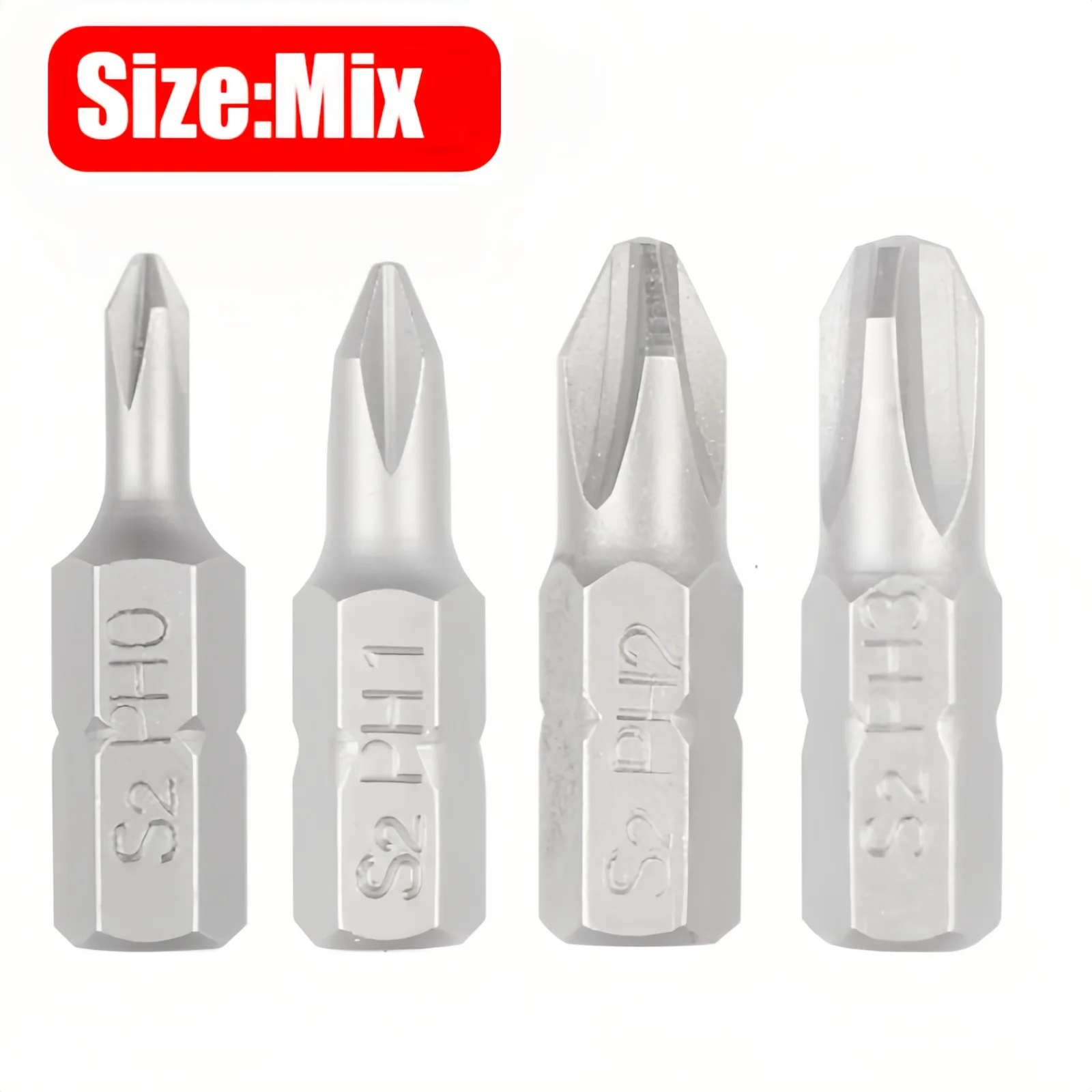 

Набор ударных сверл S2 Steel Hex Shank PH0 PH1 PH2 PH3