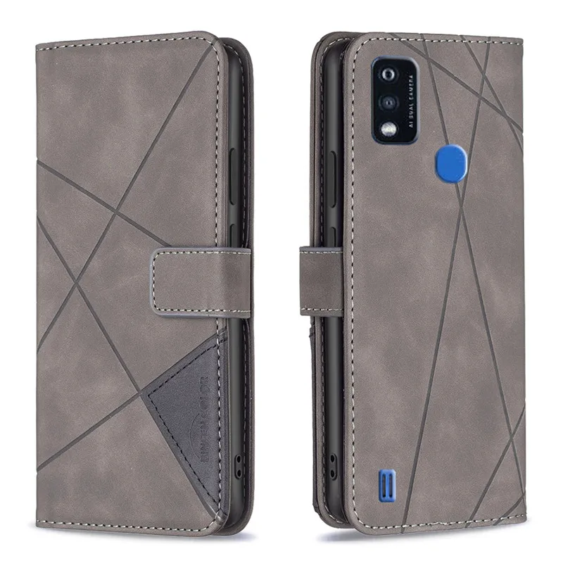 Чехол-Кошелек с откидной крышкой для ZTE Blade A51 2021 роскошный кожаный чехол-книжка