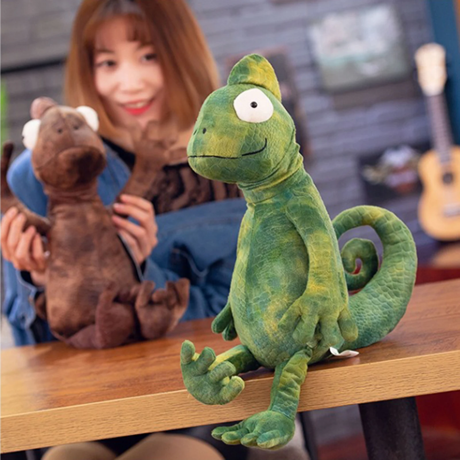 

Плюшевая игрушка в форме ящерицы, 35 см