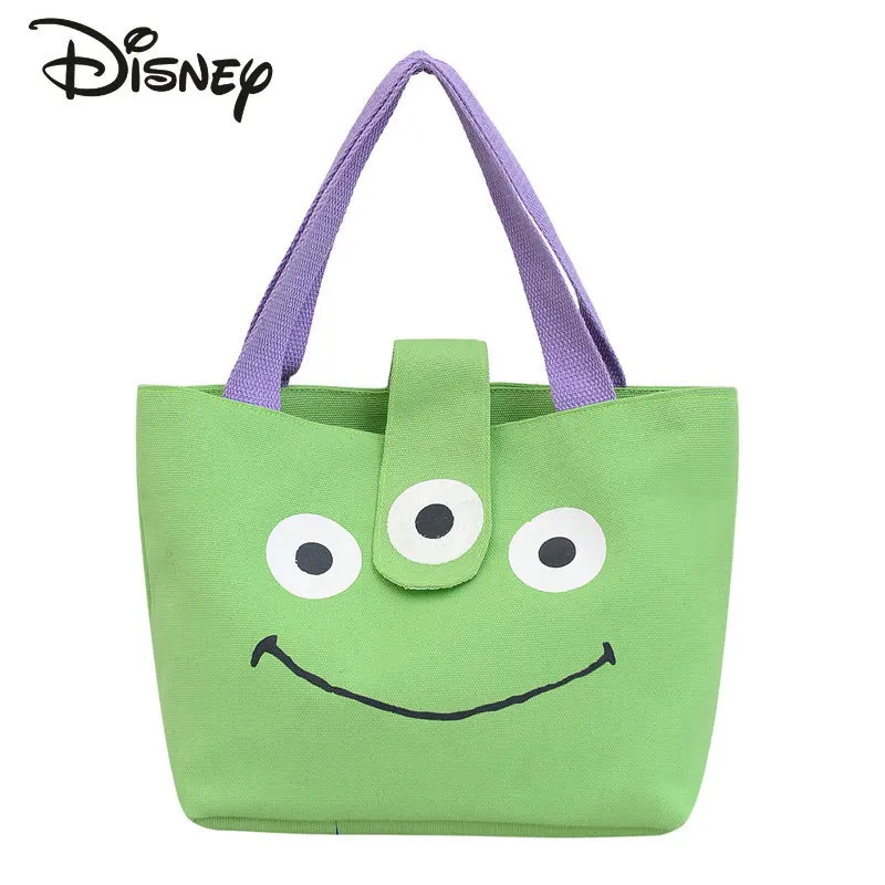 Disney's New Fashion Women's Handbag Cartoon Large Capacity Commuter Shoulder Bag Casual Versatile Environmental Shopping Bag