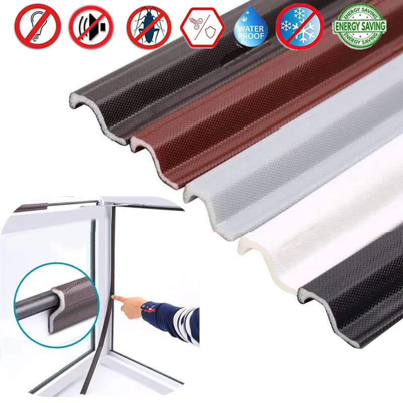 

S Type Soundproof Sealing Strip Noise Reductian Weather Stripping for Door & Plastic Steel Casement Windows with Gaps 0-12mm