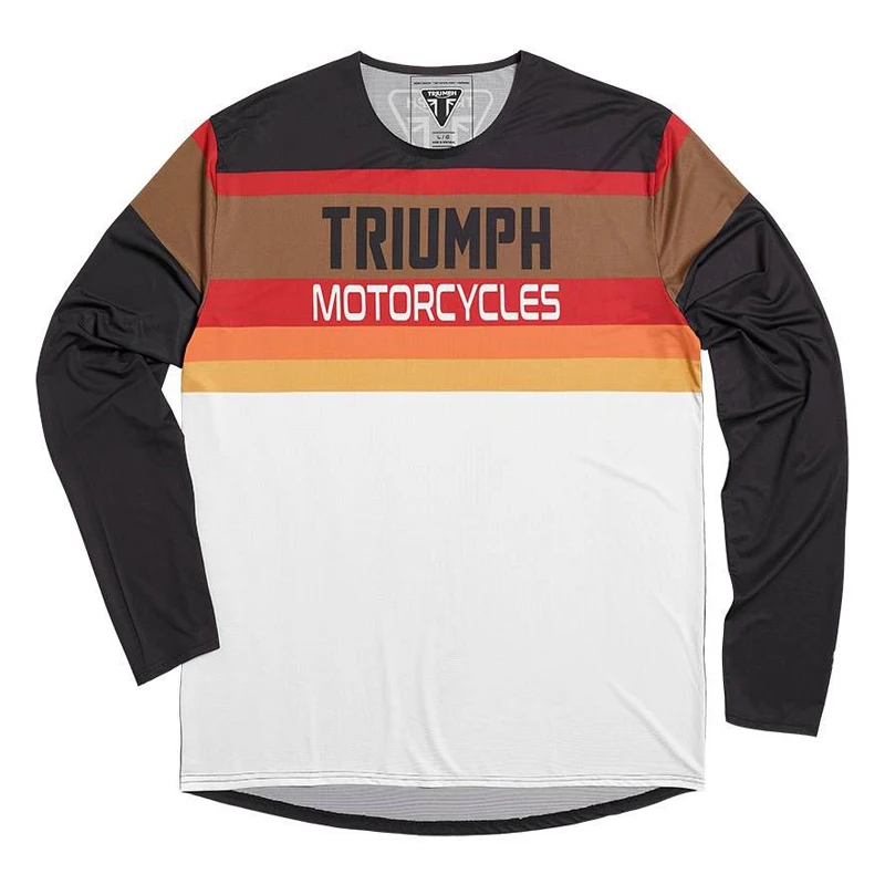 

Рубашка Триумф 90-х мотоцикл, быстросохнущая сорочка для мужчин, с длинным рукавом, в стиле ретро