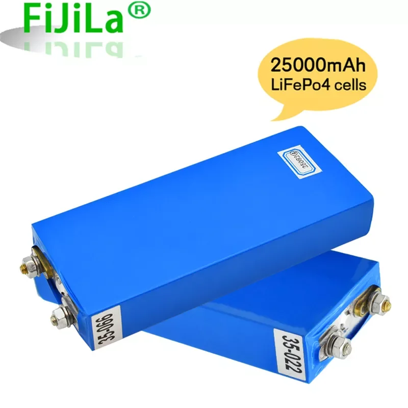 

New 3.2V 25Ah LiFePO4 Batterij Cell 25000Mah Lithium-ijzerfosfaat Diepe Cycli Voor Diy 12V 24V 36V 48V Zonne-energie Ups Power