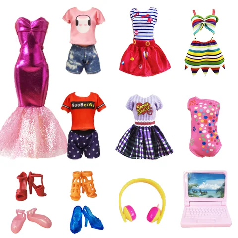 Кукла Барби Одежда платье Купальник обычная одежда обувь очки ожерелье свадебное платье подарок на день рождения для куклы Барби