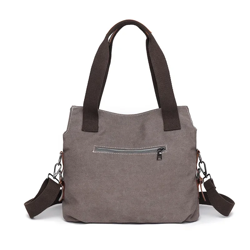 Холщовая дамская сумочка модная простая Ретро сумка-тоут повседневная