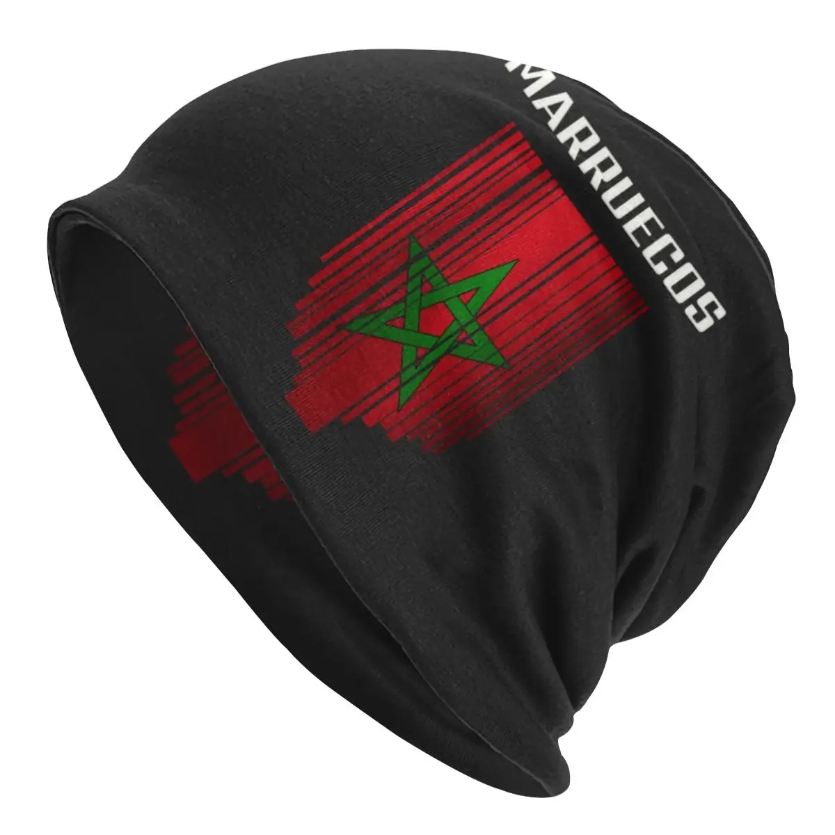 

Unisex Winter Warm Bonnet Femme Knitting Hats Street Morocco Flag Beanie Cap Outdoor Beanies Caps For Men Women