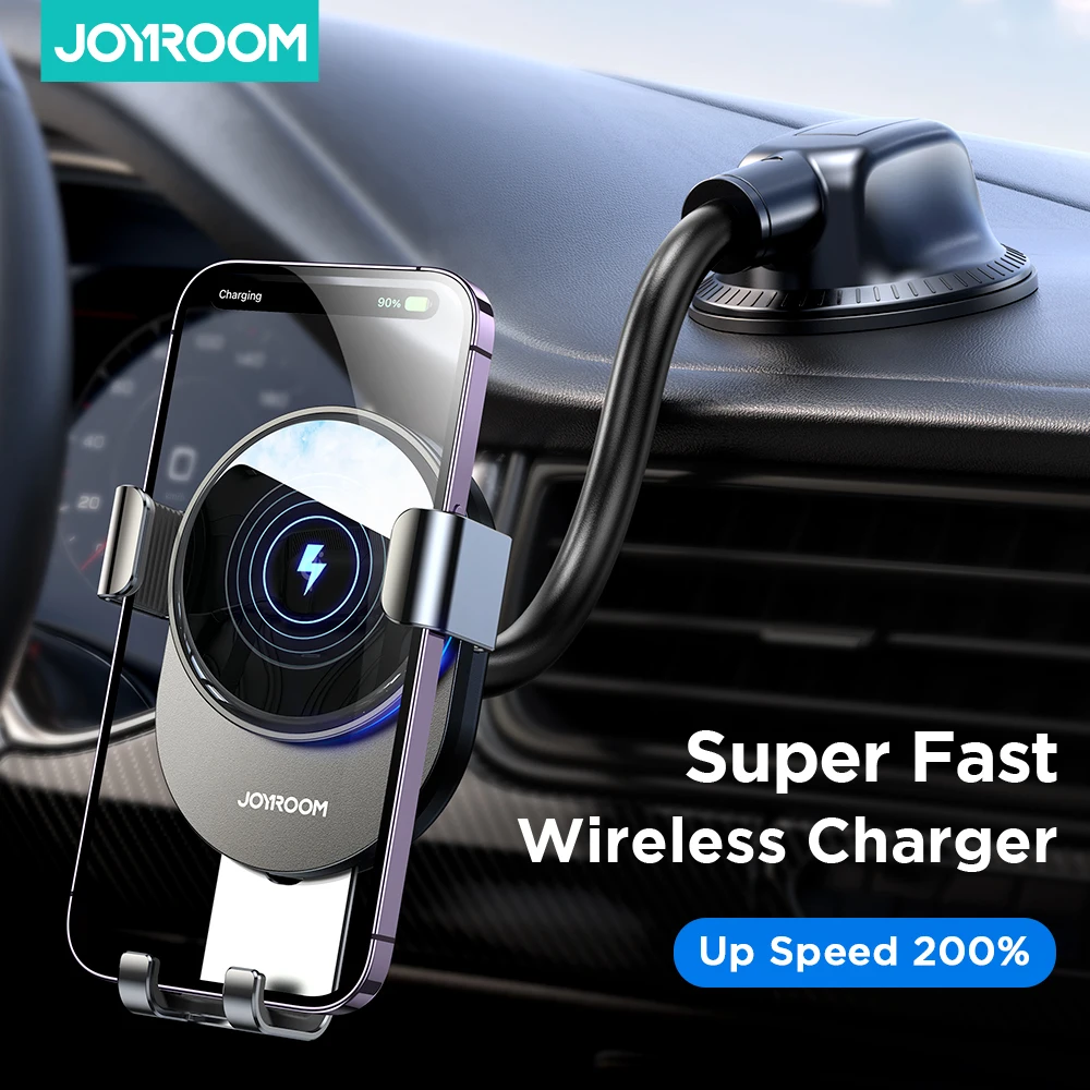 Joyroom 15W Qi Car Phone Holder Wireless Charger Car Mount Intelligent Infrared Air Vent Mount Car Charger Wireless For iPhone
