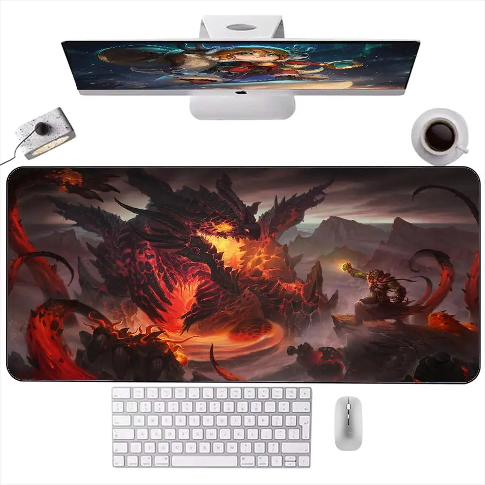 

World of Warctaft Anime Mouse Pad 100x50 Large Mini PC Computer Gaming Accessories Mousepad Keyboard Office Soft Desk Mat Carpet