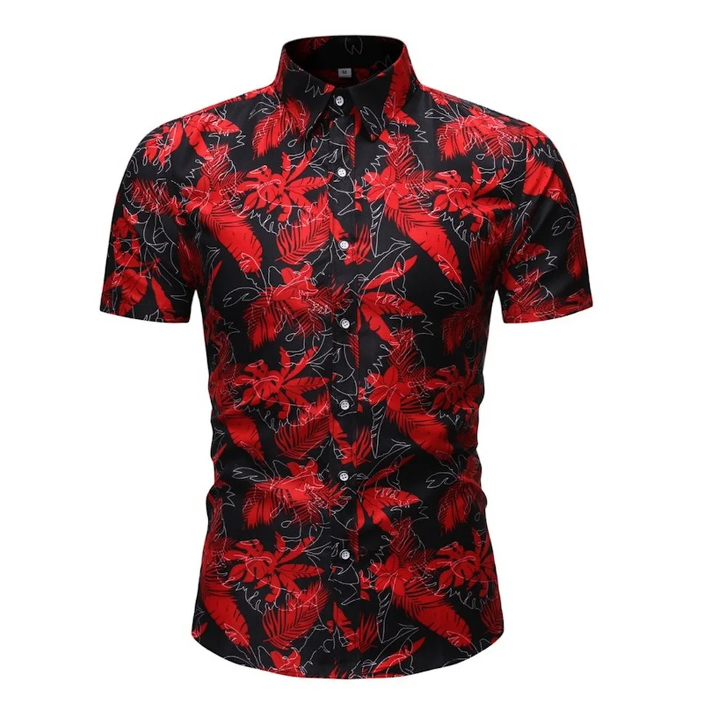 Men's Shirts Fashion Printed Short Sleeve Casual Shirts