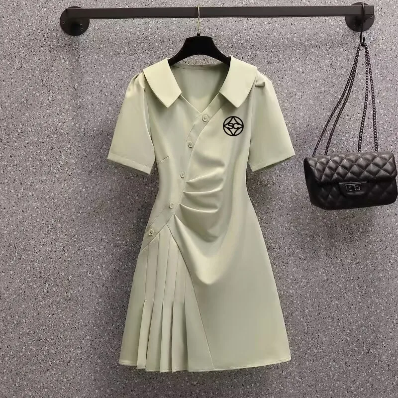 Women's 2023 Summer Embroidery Logo New Fashion Thin Skirt Women's Summer Fashion Dress