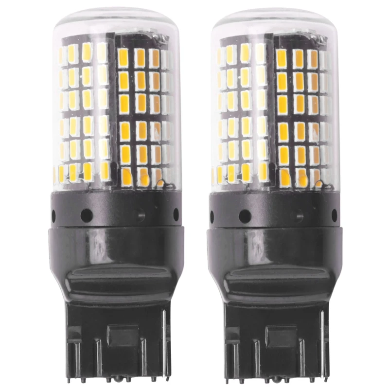 2 шт. супер яркий Canbus T20 7440 W21W Wy21W 144-Smd обратный светильник сигнала поворота ошибок