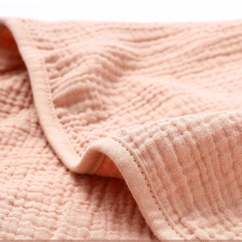 

L21F Soft Gauze Baby Bath Towel Hooded Cloak Towel Poncho for Infant 0-5Years Toddler Soothe Towel High Absorbent Multi-layer