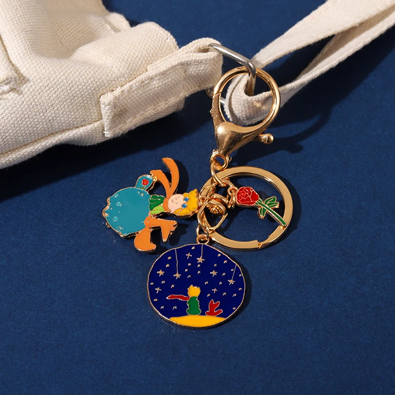 Милый лис Розовая Планета мальчик брелок-брелок подвеска ювелирные изделия Детская одежда Рюкзак обереги день святого Валентина Подарок Настраиваемые аксессуары.