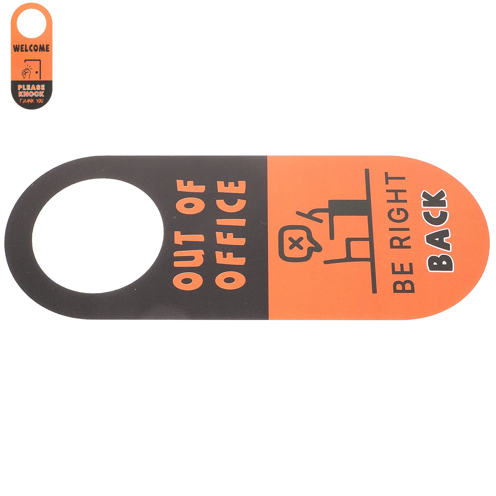

Welcome Please Knock Sign Double-sided Door Hanger Office Knob Privacy Reminder Handle