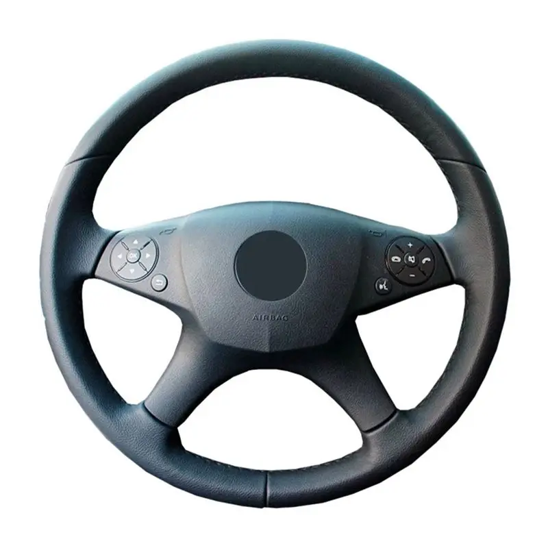 Черная оплетка из искусственной кожи не скользит для Mercedes Benz W204 C-Class 2007-2010 C280 C230 |
