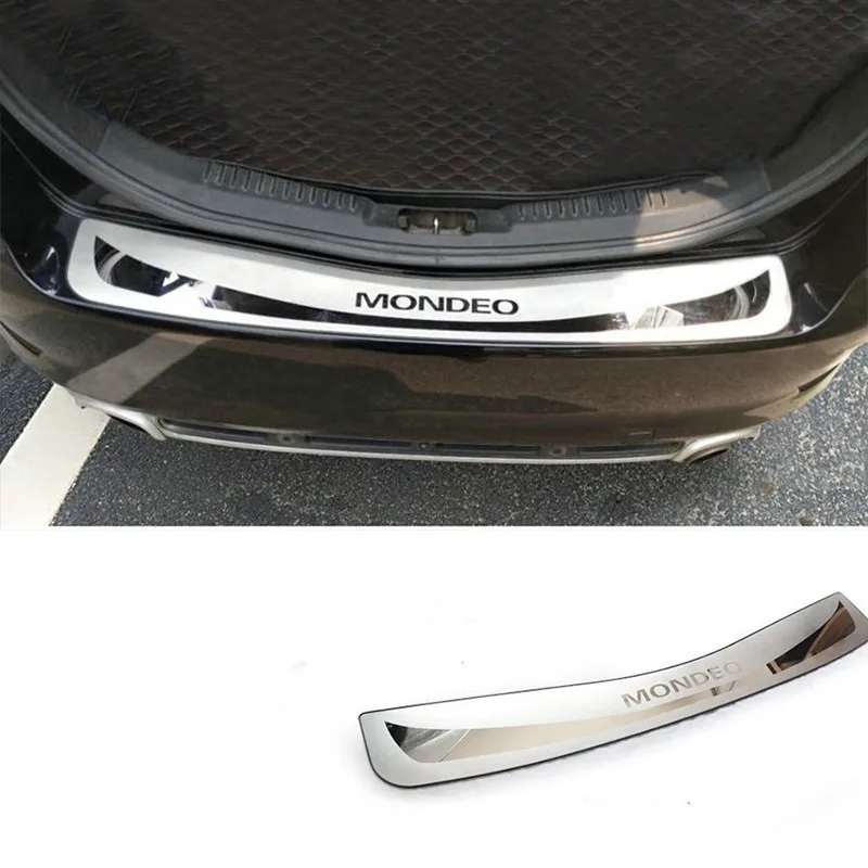 

Car styling stainless steel Rear Bumper Protector Sill Trunk Tread Plate Trim for Ford Mondeo 2013-2018 Car accessories