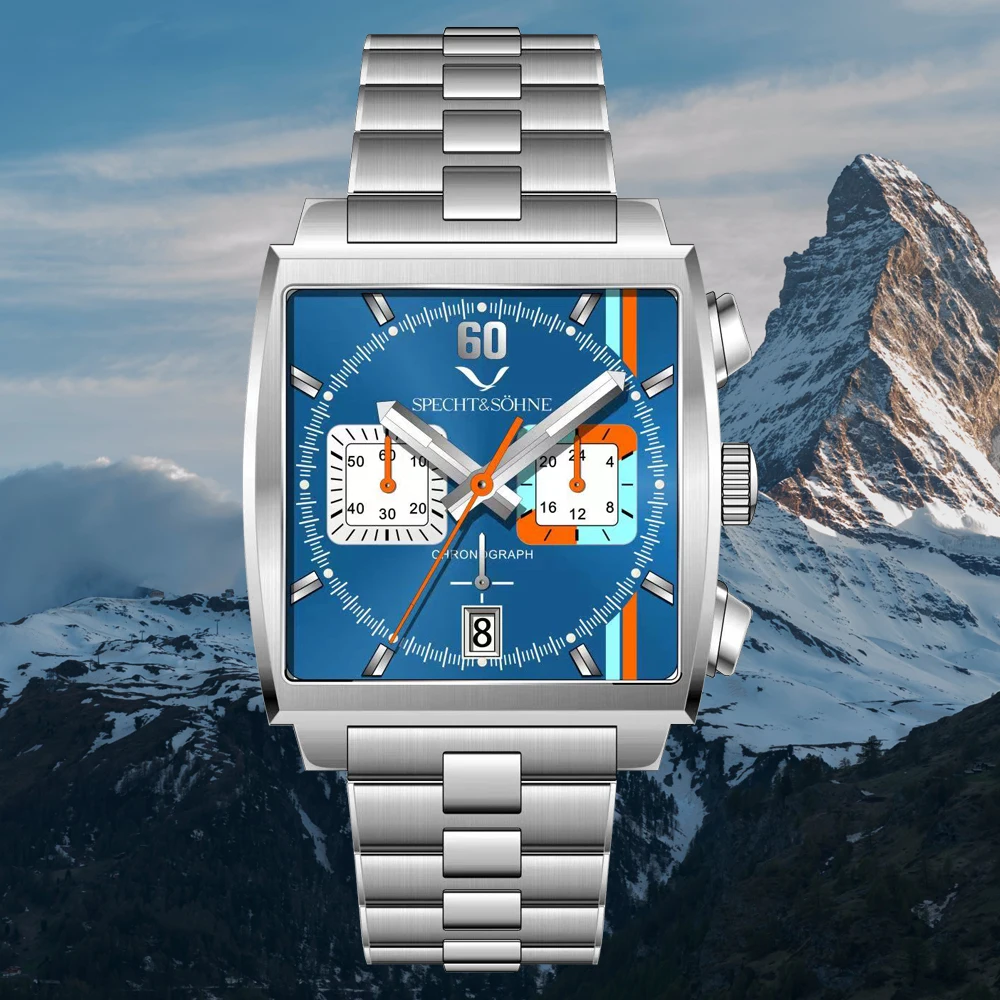 Новинка 2024 г. Лидер продаж модные мужские часы из нержавеющей стали японские