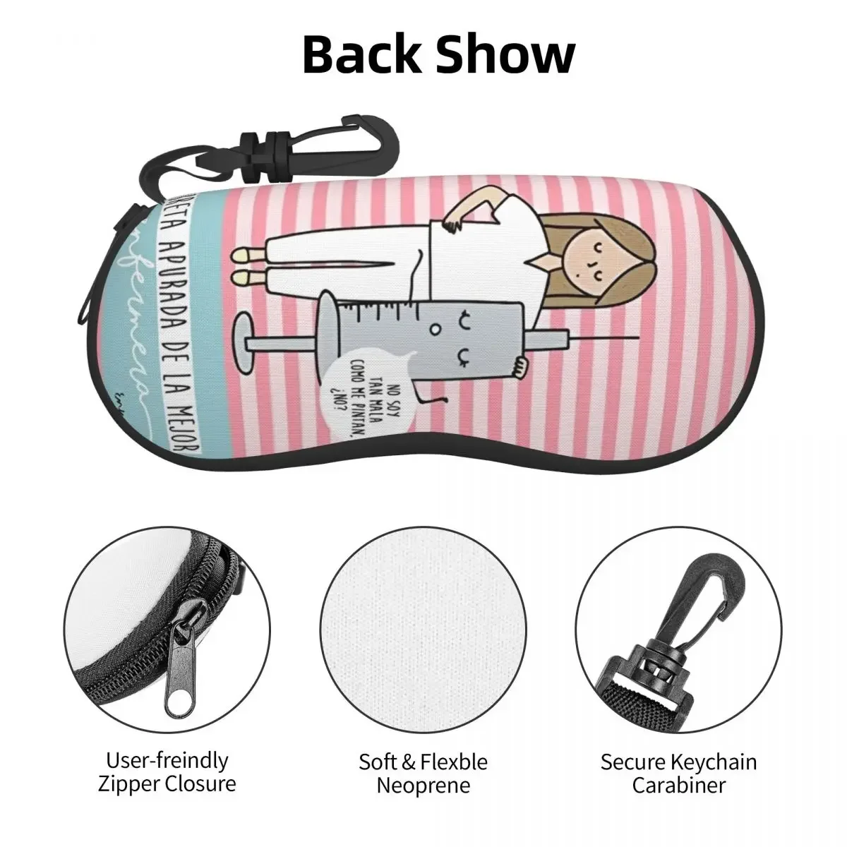 Пользовательский Enfermera En Apuros Доктор Медсестра Медицинский чехол для очков