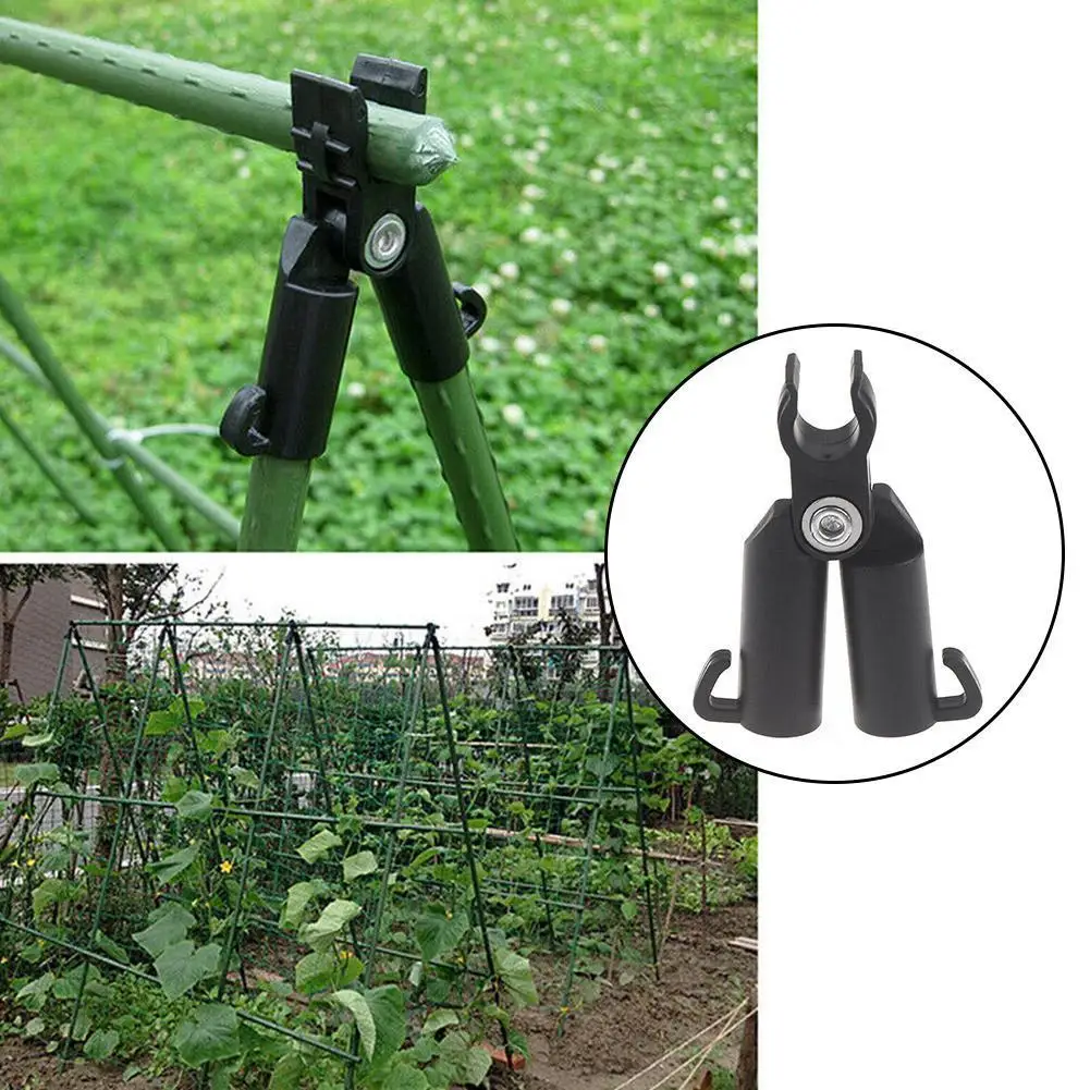 Clip Quickly SetUp Steel Pipe Frame Garden Support Climbing Vine Bracket Plant Fixed Plant Connector Awning Pillar Tool Access