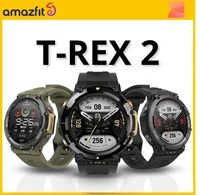 new amazfit t rex 2 outdoor gps smartwatch t rex 2 dual band route import 150built in sports modes smart watch for ios android