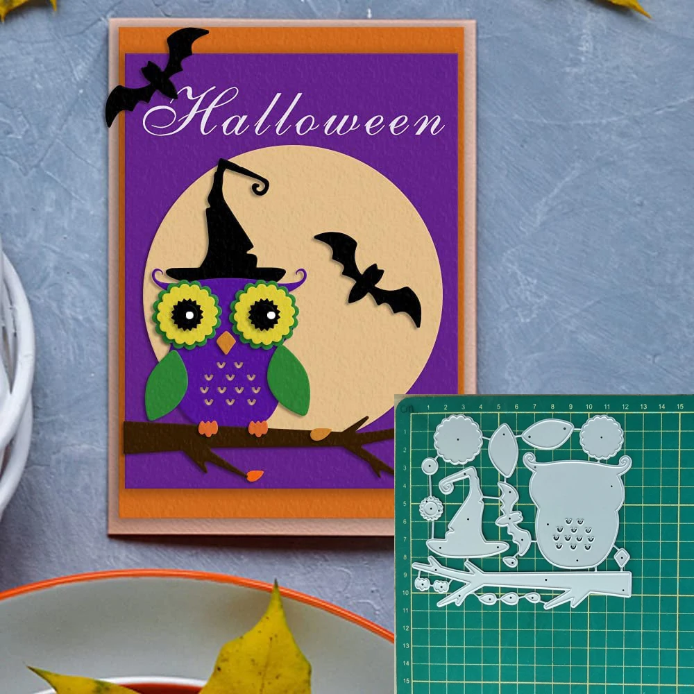 

Owl Wizard Cutting Dies Embossing Scrapbook Papercutting Greeting Cards Knife Mold Decorative Crafts Punch Stencil