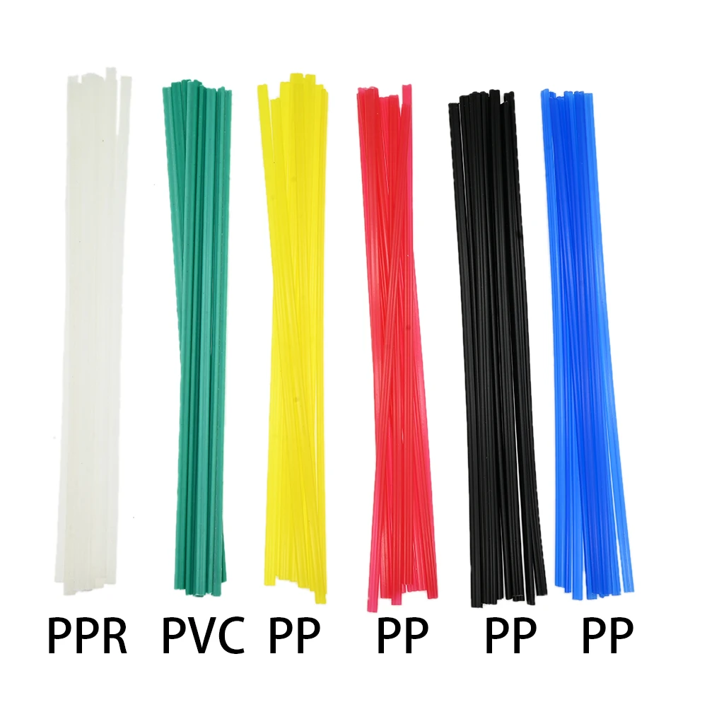 

60PCS/Lot Plastic Welding Rods 25CM Length PP/PVC/PPR Welding Sticks 5x2mm For Plastic Welder Gun Bumper Repair Welding Supplies
