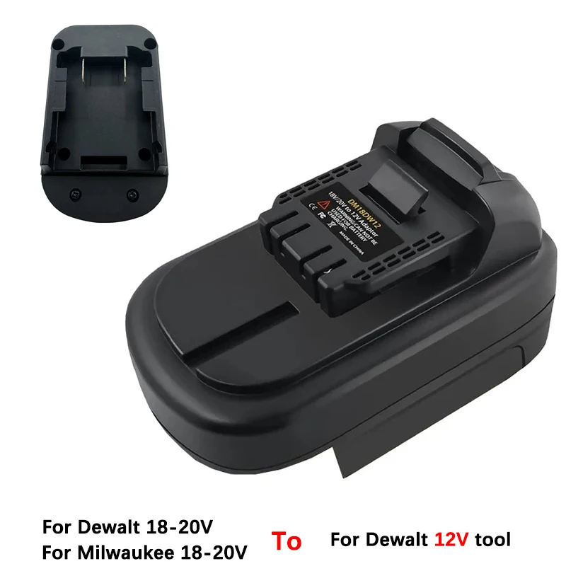 Адаптер BSIDE для аккумуляторов Dewalt/Milwaukee 18/20В к инструменту Dewalt 12В