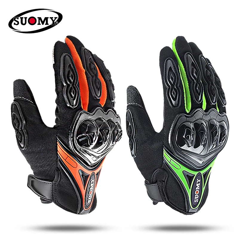 SUOMY Summer Motorcycle Gloves Full Finger Riding Motocross Breathable Racing Cycling Rider Protector Motor Off-road Women Men enlarge
