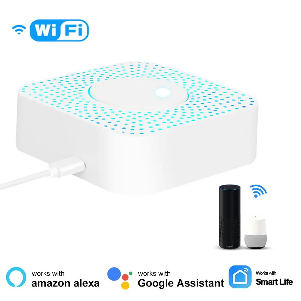 

Tuya Wifi Natural Gas Sensor Combustible Household Smart LPG Gas Alarm Detector Leakage Sensor fire Safety smart Life Control