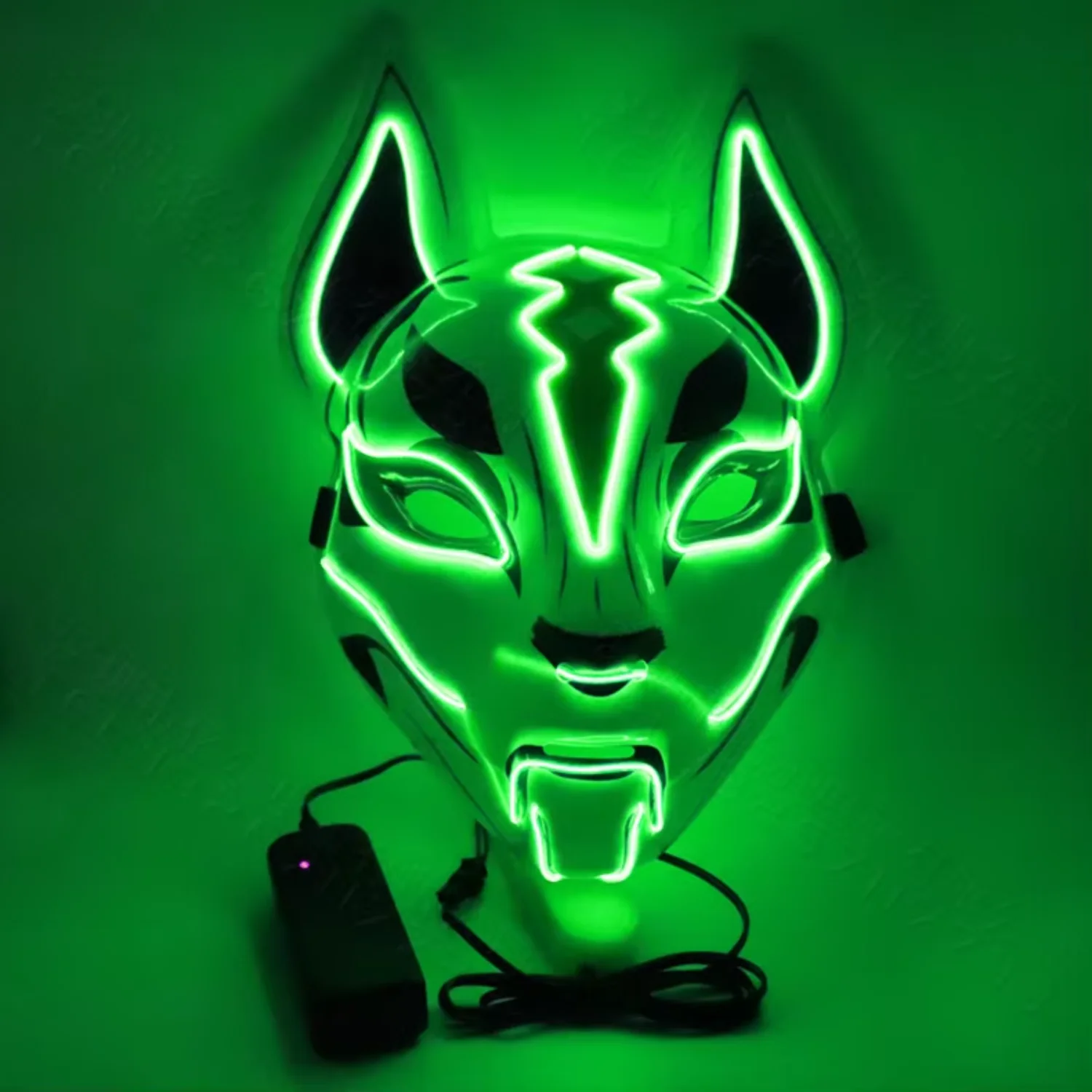 Glowing Purge LED Mask Halloween Cosplay Silk Festival Props