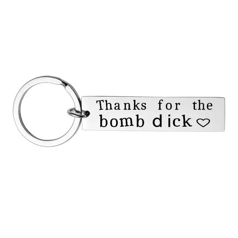 

Funny Key Chains Adults Cool Couple Keychain Pendant Small Keychain Good Polishing Stainless Steel Not Fade Surprising Gift