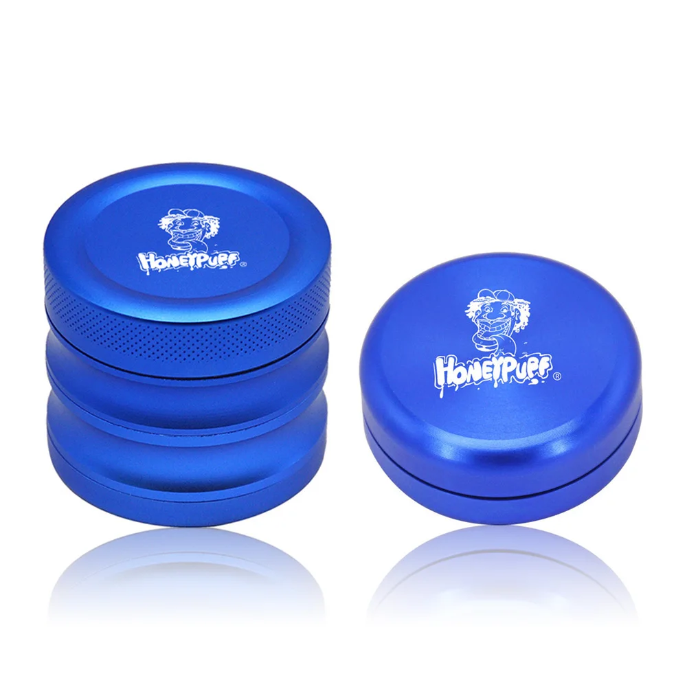 

HONEYPUFF 56mm 4 Layer Aluminum Herb Metal Grinder +Aluminum Herb Container Ceramic Metal Portable Stash Jar Pill Box