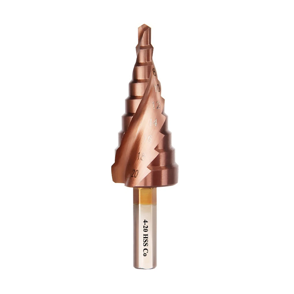 

Cobalt HSS Step Drill Bit HSS High-Speed Steel Cone Triangle Shank Metal Drill Bits Set Hole For Stainles Rotary Drilling Tool