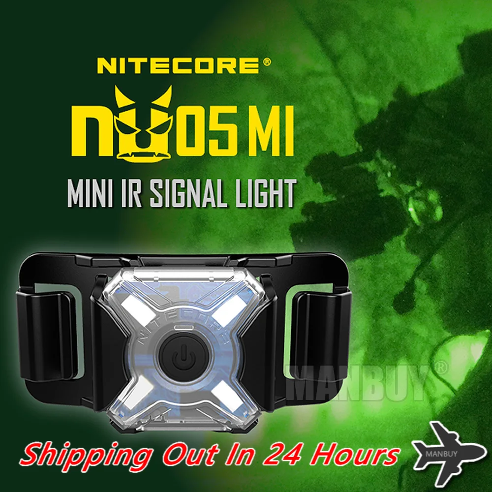 

NITECORE NU05 MI USB Rechargeable Mini Signal Light 4x High Performance LEDs IR Light + Green Light Tactical Military Outdoor