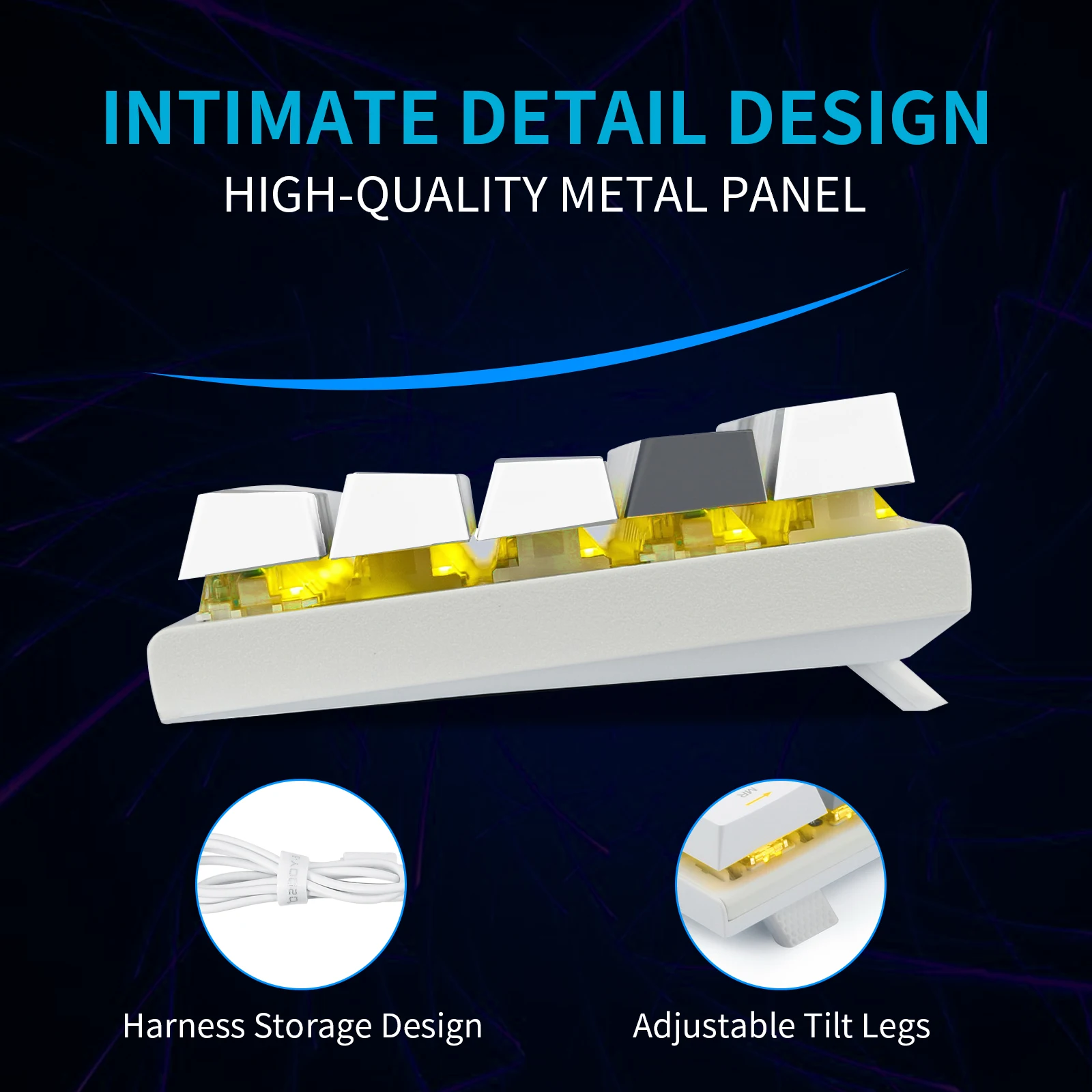 huo ji e yooso z 11 wired 60 mechanical keyboard tenkeyless design anti ghosting linear blue switch led backlit removable cable free global shipping