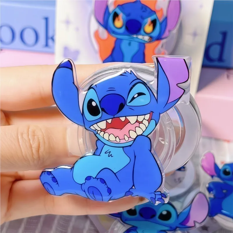 Корейский милый мультяшный держатель-подставка Stitch Griptok для телефона с магнитом MagSafe для iPhone 16 15 14 17 Pro, Samsung. Отличный подарок. (art.: 3920da0bf0adc) - 3920da0bf0adc