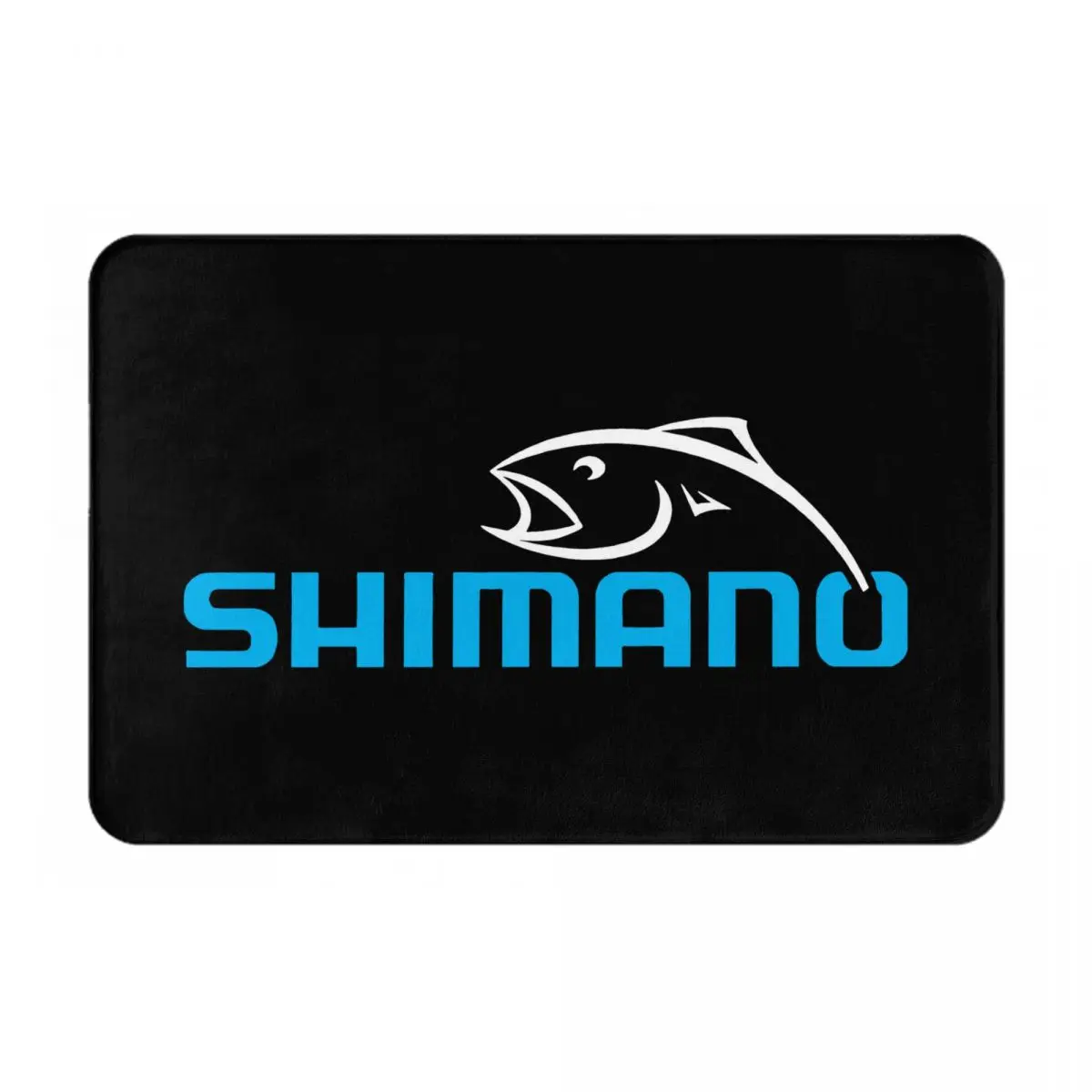 

New Shimano Fishing Logo Bathroom Mat Rug Door Mat Floor Mat Entrance non-slip floor mat minimalist fish decorative floor mat