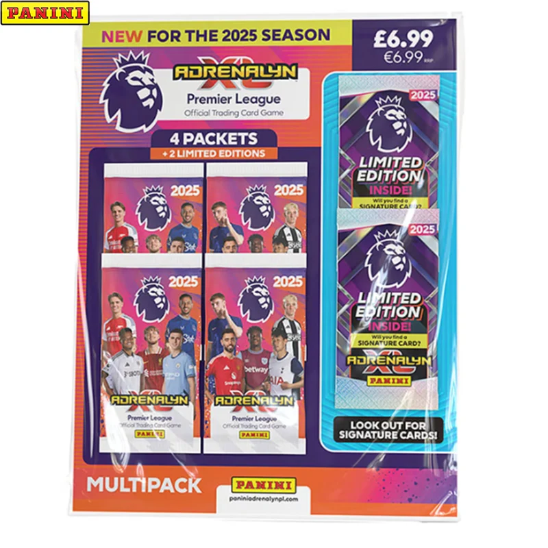 Panini 2024-2025 футбольные карты премьер-лиги Adrenalyn Xl Multipack + Ограниченная серия Bukayo Saka