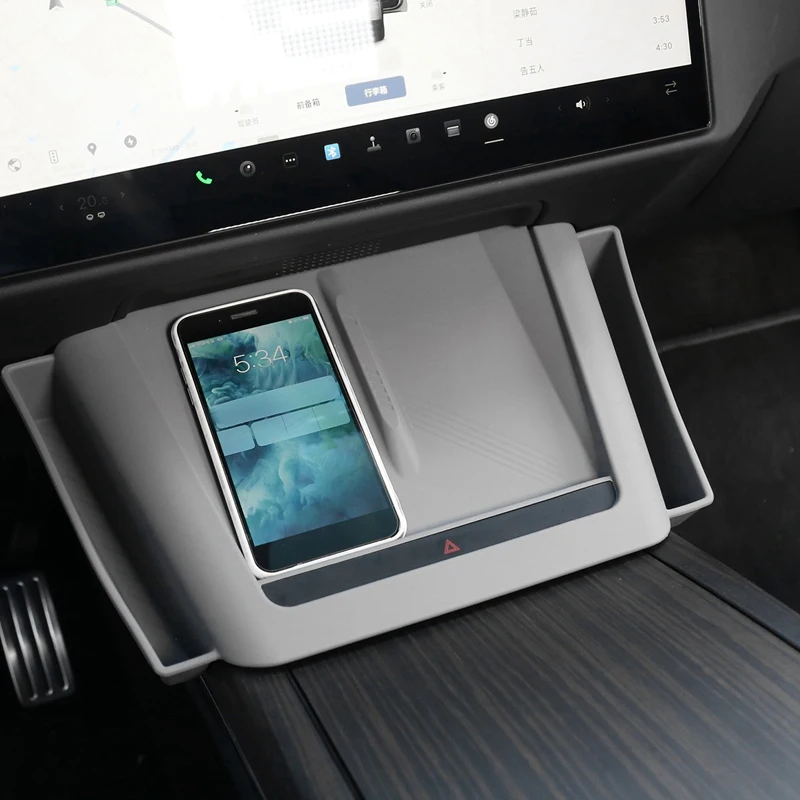 Аксессуары для Tesla Model X S коврик центральная консоль беспроводного зарядного