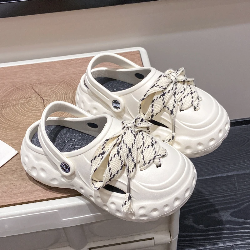 

2023 New Designer Women Flats Platform Slippers Causal Sports Shoes Slingback Sandals Ladies Thick Flip-flops Women Slides