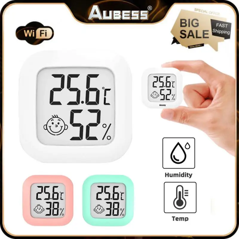 

Mini LCD Digital Thermo Hygrometer Humidity Temperature Measuring Air Comfort Indicator Thermometer Sensor Digital Moisture