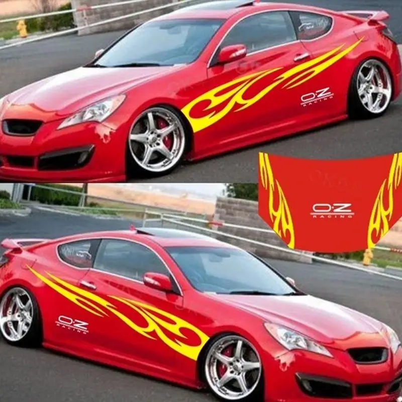 

3D Flame Totem Decals Car Stickers Full Body Car Styling Vinyl Decal Sticker for Cars Decoration