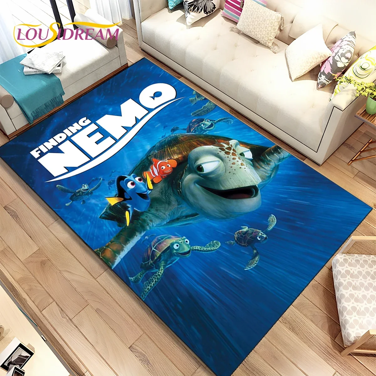 Коврик подводный с мультяшными 3D изображениями Немо ковер для гостиной спальни