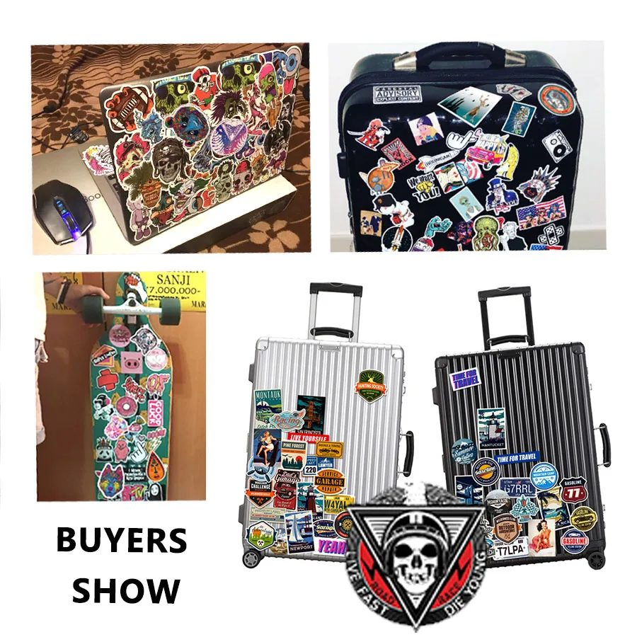 50 шт. черно-белая наклейка граффити крутая рок аниме сделай сам s для стайлинга