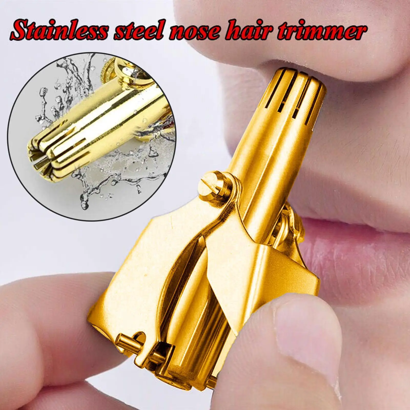 

Nose Hair Ear Trimmer For Men Stainless Steel Manual Washable Portable Tondeuse Nez hair remover Nose Vibrissa Razor Shaver Y1K9