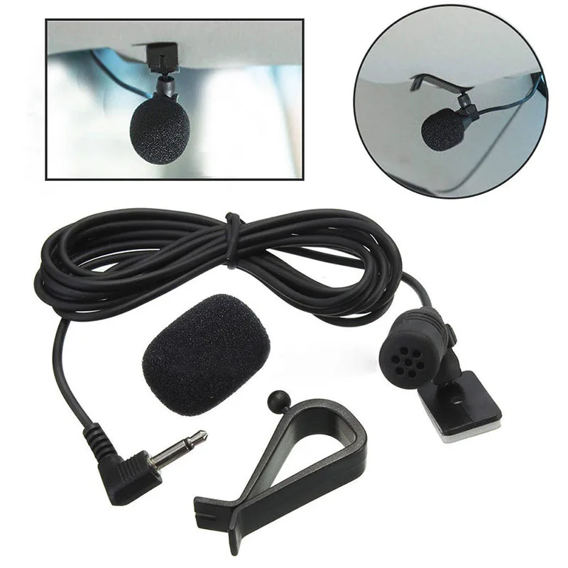 

Car Stereo Radio Receiver Connector Plug Omni Directional Mic Fits For Pioneer CD-VM Bluetooth External Microphone