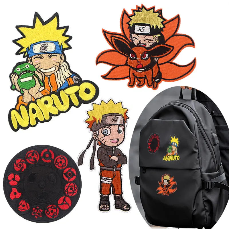 

Japan Anime Sharingan Custom Patch Akatsuki Clothes Decoration Fusible Embroidery Patch DIY Patch Children's Clothing